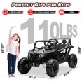 thumbnail image 5 of Joyracer 4WD 24 Volt Ride on Toys, 2 Seater Power UTV Wheels with Remote, Outdoor Toys with 4x200W Motor, LED Light, Bluetooth, Black, 5 of 11