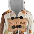 thumbnail image 4 of Welcome Fall Saint Bernard Cozy Autumn Field Pumpkins Golden Leaves All Over Print 3D Hooded Duffle Toggle Coat St Dog Lover - 12013, 4 of 6