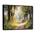 thumbnail image 2 of Designart "Bicycle peaceful Bicycle Path II" Transportation Floater Framed Wall Art Print, 2 of 7