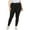 Black, variant on Lovskoo 2024 Plus Size Yoga Pants Womens Trousers Sport Hole Casual Leggings Black