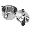 thumbnail image 4 of Olla a presión de 80 kPa, olla a presión de doble asa, de acero inoxidable, de gran capacidad, para cocina instantánea, para cocina eléctrica de gas, 10 l, 4 of 14