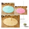 thumbnail image 4 of Round Area Rugs,Orange Fluffy Shaggy Area Rugs for Bedroom , Soft Fuzzy Rugs for Girls Bedroom, Shaggy Carpet for Kids Room, Non Slip Small Bedside Rug, 14 Inch, 4 of 4