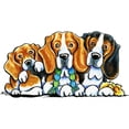 thumbnail image 3 of CafePress - 3 Beagles Mugs - 15 oz Ceramic Large White Novelty Mug, 3 of 4