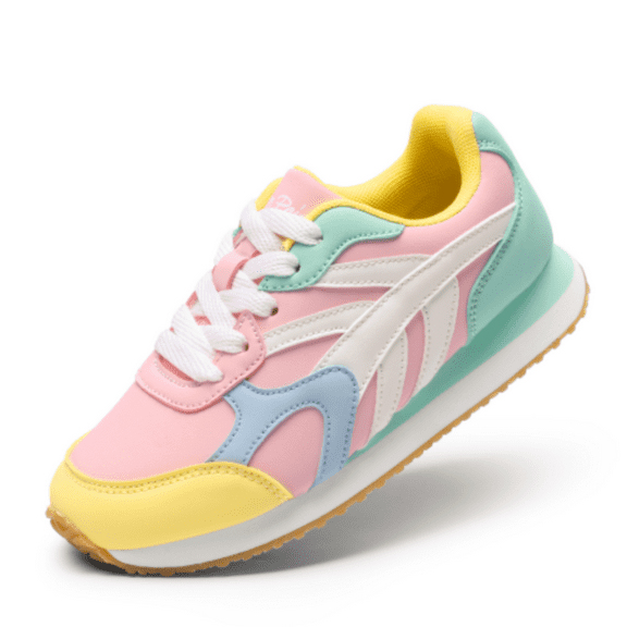 BURUDANI Girls Sneakers Lace-up Tennis Running Casual LilLegends Lightweight Classic Walking Shoes for Little/Big Kid