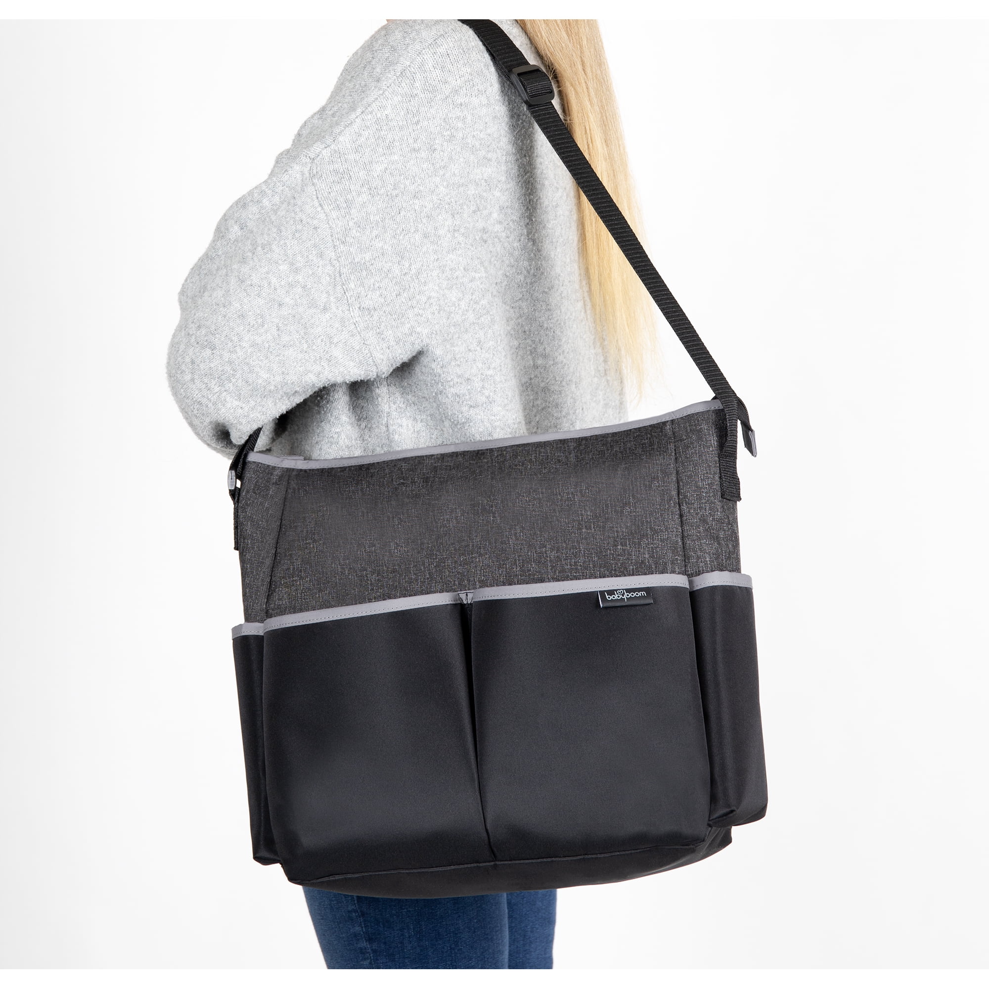 Baby Boom Ellis Unisex Tote Diaper Bag - Grey