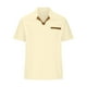 thumbnail image 4 of pstuiky camisetas de hombre, Camiseta deportiva de manga corta con cuello redondo y botones degradados a rayas para hombre camisetas de hombre xl, 4 of 6