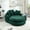 Emerald, variant on Mirightone Oversized Oval Upholstered Bean Bag Sofa with Pillows, Chenille Fabric Lazy Floor Bean Bag Sofa Wrap Around Backrest for Adults – Emerald