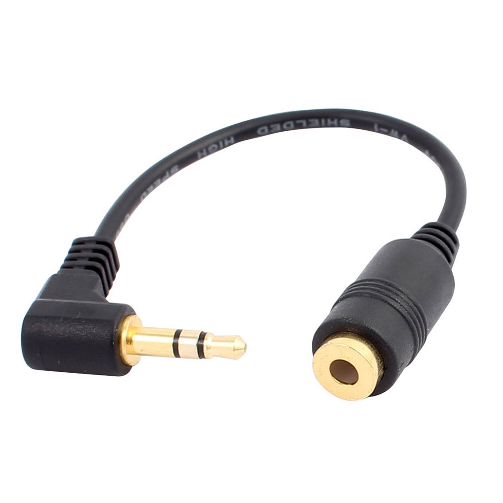 3.5mm Male to Female Stereo Audio Headphone Extension Cable Cord 10cm Length