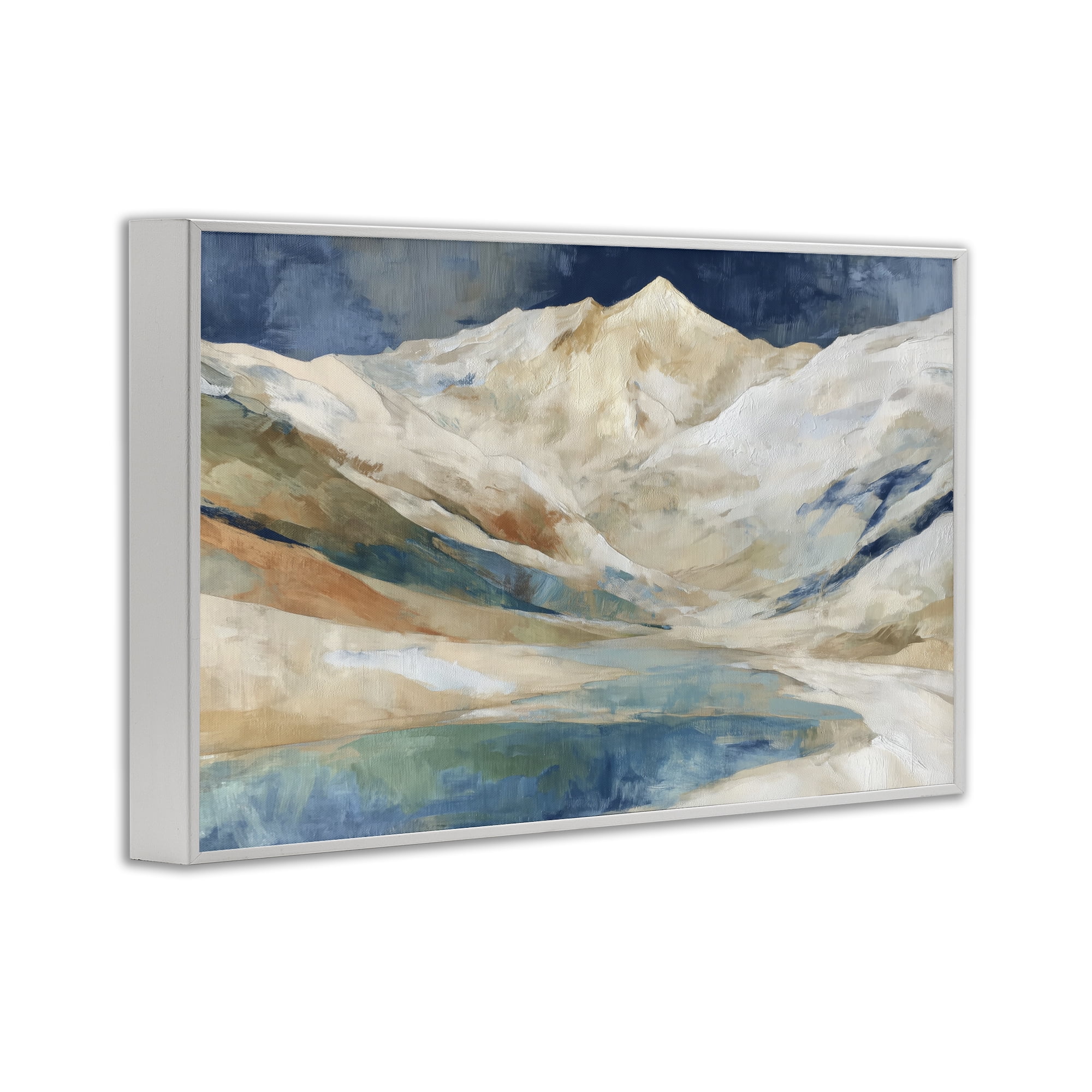 Stupell Industries Glacial Valley in Alaska Range White Framed Giclee Art, design by Chromatic Storm Studio