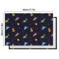 thumbnail image 6 of DarkBlue Dinosaurs in Space Pattern Summer Placemats Table Placemats Set Of 4-Linen Kitchen Washable Placemats Table Mats 11.8"x17.7" Non-Slip Heat Resistant, 6 of 6