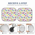 thumbnail image 6 of Fotbe Doodle Fruits 2-Piece Car Windshield Sun Shade | Sun Blocker for Car Windshield | Foldable Automotive Interior Accessories for Sun Protection-Medium, 6 of 7