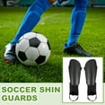 thumbnail image 5 of Soccer Shin Guards, Soccer Shin Pads EVA Cushion with Ankle Protection Youth Adults L Size Black, 5 of 7
