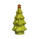 thumbnail image 2 of Adorno navideño de cerámica | Decoración navideña en miniatura | Acabado verde brillante | Decoración de escritorio y mesa | Regalo navideño con tarjeta de felicitación, 2 of 5