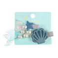 thumbnail image 2 of 3pcs Children Adorable Mermaid Clip Earrings Hair Little Girls Jewelry, 2 of 3