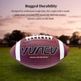 thumbnail image 4 of keepw PVC Premium Standard Size 6 Rugby Ball Rugged Durability Unmatched Performance Impact Resistance brown white size  6, 4 of 6