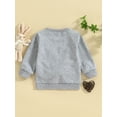 thumbnail image 3 of Bagilaanoe Toddler Baby Girl Casual Sweatshirt Long Sleeve Embroidery  Pullover 6M 12M 18M 24M 3T Kids Spring Loose Tee Tops, 3 of 8