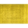 thumbnail image 1 of Ahgly Company Machine Washable Indoor Rectangle Persian Yellow Traditional Area Rugs, 5' x 8', 1 of 4
