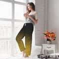 thumbnail image 4 of Uemuo Gold Glitter Gradient Pattern Women's Wide Leg Palazzo Lounge Pants with Pockets Light Weight Loose Comfy Casual Pajama Pants-Small, 4 of 9