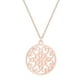 thumbnail image 1 of Zhuge Colgante de collar hecho a mano, pequeño colgante de estambre de flor circular hueco fresco (rosa), 1 of 2
