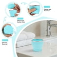 thumbnail image 4 of 4Pcs Silicone Foldable Travel Cup Heat Resistant Foldable Water Cup Reusable Folding Silicone Mug Easy to Clean for Picnic, 4 of 10