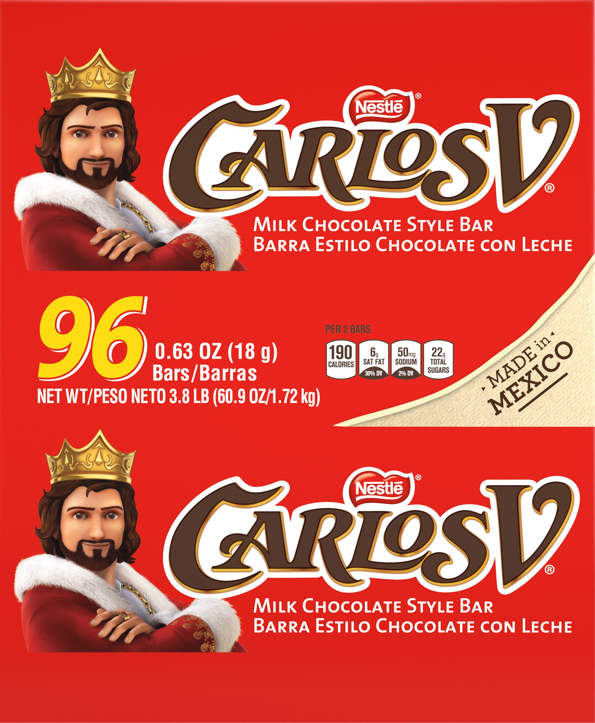 Nestle Carlos V Chocolate 96 pack
