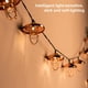 thumbnail image 4 of Guirnalda De Luces De Hadas Solares, 20 Luces Led De Cadena De Linternas De Metal Para Decoración De Bodas Y Fiestas En Casa Vogacara HA036154-00, 4 of 6