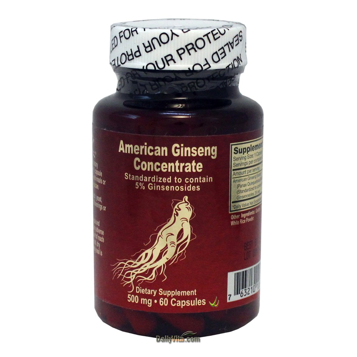 NuHealth American Ginseng Concentrate 60 Capsules
