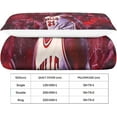 thumbnail image 4 of Jimmy Butler Sets Duvet Cover Pillowcases 3D Microfiber NBA Bedding Set Bed Linen with Zipper Closure 2 Pcs Single, 4 of 5