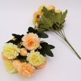 thumbnail image 3 of GROWTH TANK 1 Bunch Artificial Peony Flower Bridal Decor Yellow, 3 of 9