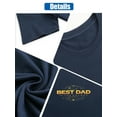 thumbnail image 7 of AllAreN Personalized Father Shirt Best POP in the World T-Shirts for Father Cotton Fashion Fathers T-Shirt, 7 of 7