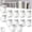 12pcs, variant on Universal Adhesive 360° Rotating Hanging Ring, Multi-Function Retractable Hooks, Without Drills Hook Hangers for Organizing Household Items Universals Rotating Wall Hook