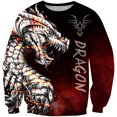 thumbnail image 1 of 2023 Spring Round Neck Shirt Casual Men's Sweatshirt 3D Printed Long Sleeve Round Neck Sweatshirt Lion Pattern Clothes, 1 of 5