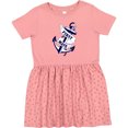 thumbnail image 3 of Inktastic First Mate with Anchor and Banner Girls Toddler Dress, 3 of 5