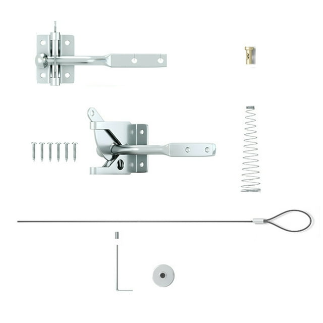 Maytalsory Loquet de Tirage à Câble à Ressort pour Portail, Tiré de l'Ouverture, pour Clôture de Jardin et de Piscine, Sécurité, Levier Robuste, Loquets de Porte de Clôture