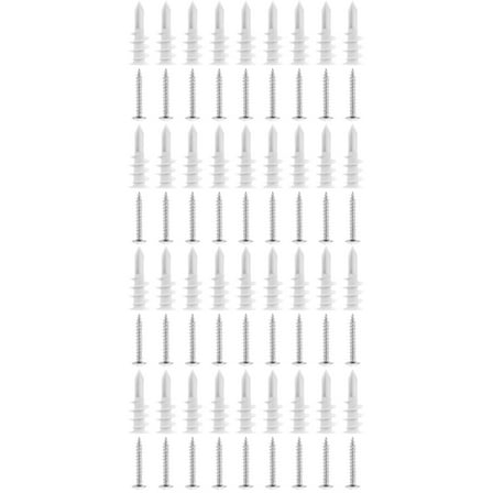 100 Sets Self Drilling Drywall Anchors Plasterboard Tapping Anchors with Screws