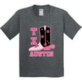 thumbnail image 3 of Inktastic Austin Texas Cowgirl Youth T-Shirt, 3 of 5