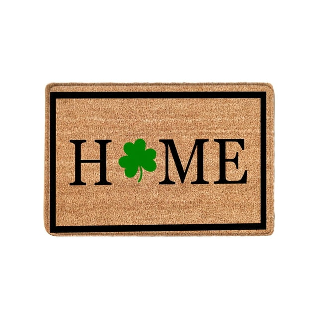 Welcome Mats for Front Door,St. Patricks Day Door Mat - Front Door Mat - Bath Rug Super Absorbent Dry - Rubber Backing Non Slip Washable Bathroom Floor Mats -Green 16X24 In