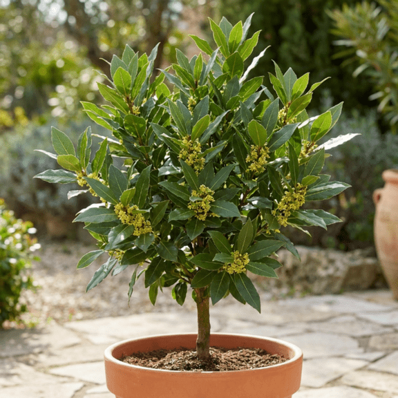 Bay Leaf Tree, Live Laurus Nobilis Plant in 4 Pot, 8-10" Sweet Bay Laurel Herb for Container or Garden Planting