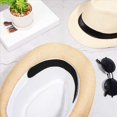 thumbnail image 4 of 50 Piezas Desechables Cap Liner Absorbe la Humedad Banda para el Sudor Visera Sombrero Adhesivo Absorbe el Sudor Tiras Cinta,Blanco, 4 of 5