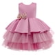 thumbnail image 3 of Vestido de princesa para niños, vestido de malla abullonada, vestido para niñas, vestido de cumpleaños para niñas de flores, 3 of 5