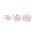 thumbnail image 2 of Boîte de Rangement pour Élastiques Rose, Boîte de Rangement pour Accessoires de Cheveux pour Enfants, Boîte de Rangement pour Accessoires de Cheveux Multicouche (Moyen), 2 of 5