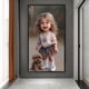 thumbnail image 2 of 5D DIY Con Taladro Del para Niña Y Perro 40x70cm, 2 of 9
