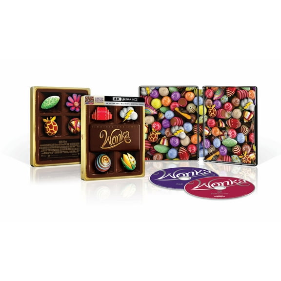 Wonka (Walmart Exclusive) (4K Ultra HD   Blu-ray   Digital Copy) (Steelbook)