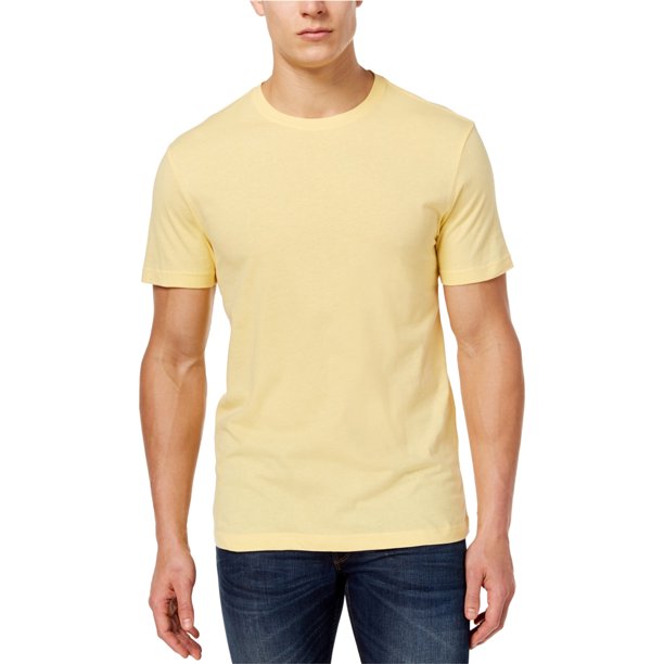 Camiseta básica de rendimiento para hombre Club Room, amarillo, pequeño