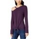 thumbnail image 1 of INC Blusa con lazo en el frente para mujer, Púrpura, X-Large, 1 of 1