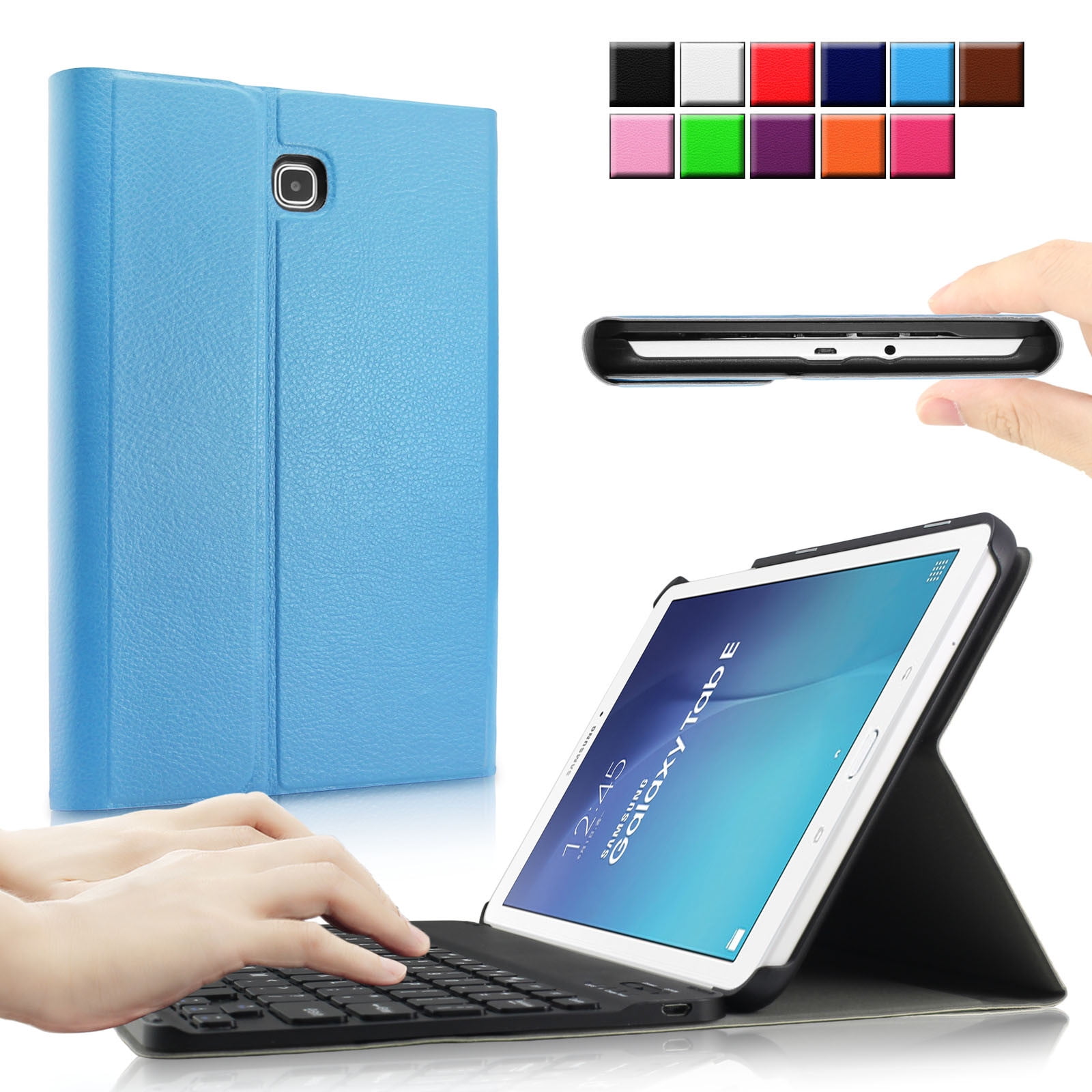 Infiland Shell Cover Case with Detachable Wireless Bluetooth Keyboard