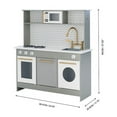 thumbnail image 4 of Teamson Kids Play Kitchen Little Chef Berlin Modern Set with Accessories Gray White, 4 of 9