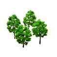 thumbnail image 1 of 25 Piezas Verde Sunnimix Modelo de Tren de Árbol Diseño de Ferrocarril 6cm, 1 of 6