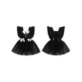 thumbnail image 2 of RUINIXCW Toddler Baby Girl Halloween Outfit Newborn Infant Baby Girls Witch Costume Summer Fall Romper Dress Flutter Sleeve Square Neck Tulle Dress, 2 of 9