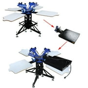 Silk Screen Printing Machine T-Shirt Screen Printing Press 4 Color 4 Station Screen Printer